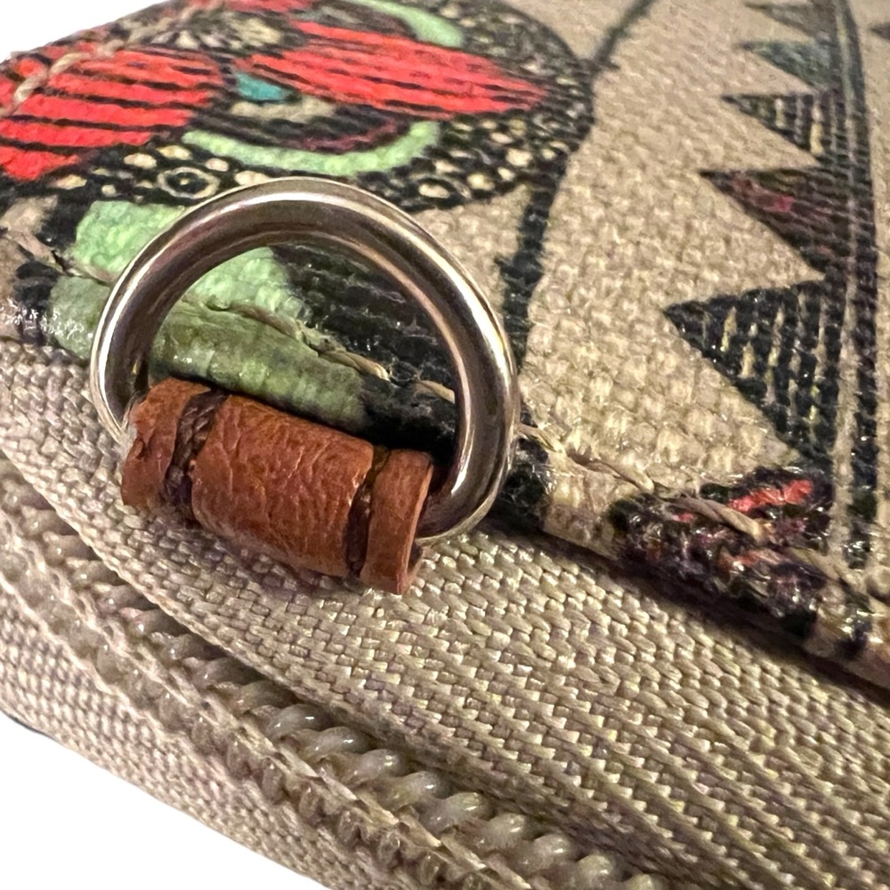 SAKROOTS Large Smartphone Wallet with Crossbody Strap Tan Multi - Picture 12 of 12